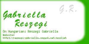 gabriella reszegi business card